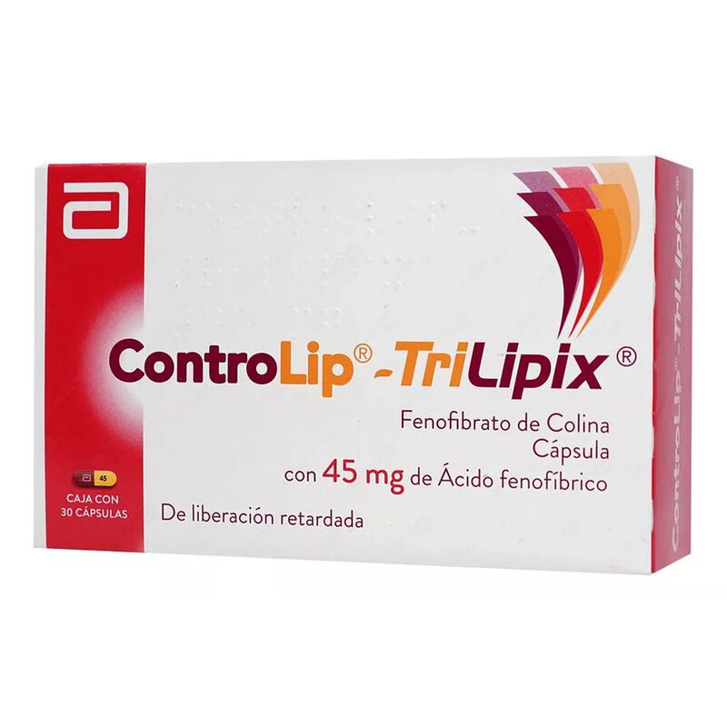 Controlip-trilipix C&aacute;psula 45 Mg, 30 C&aacute;psulas image number null