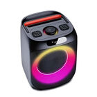 Bocina Bluetooth Party Heysong Tws Micr&oacute;fono Port&aacute;til Negro