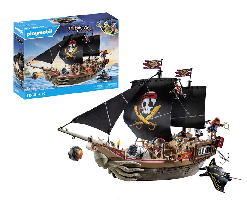 Barco Pirata Grande Toy Playmobil Pirates Con A... image number null