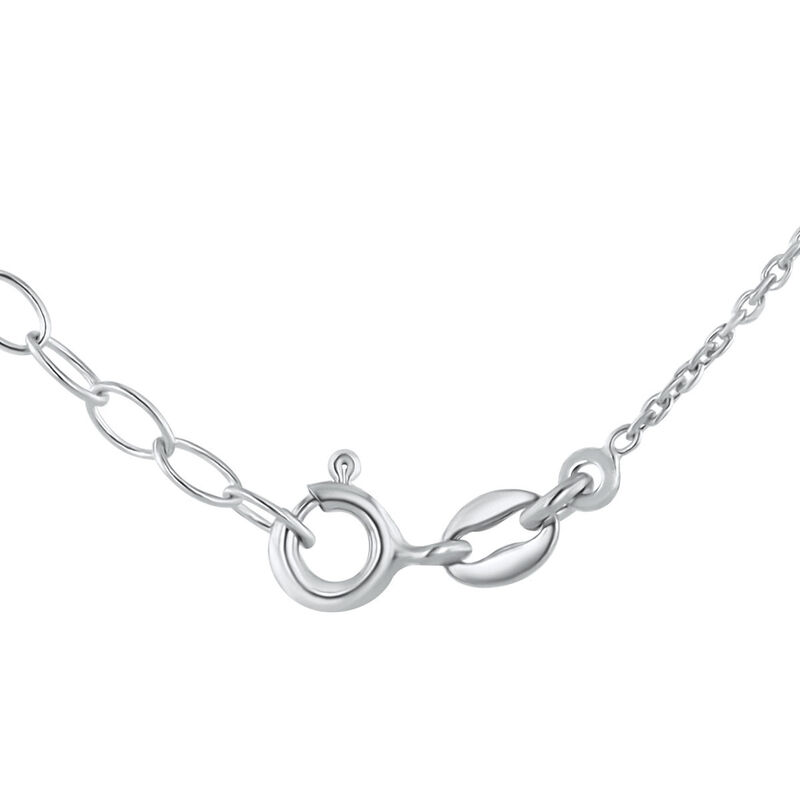 Gargantilla De Plata 925 Con Cristal Color Amat... image number null