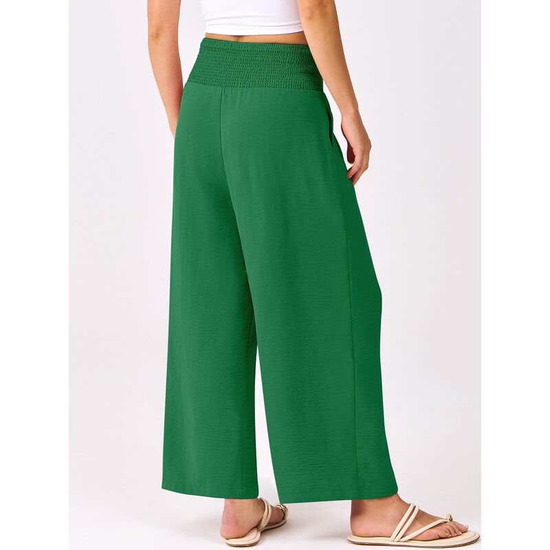Pantalones Anrabess Pierna Ancha Bolsillos Verd... image number null