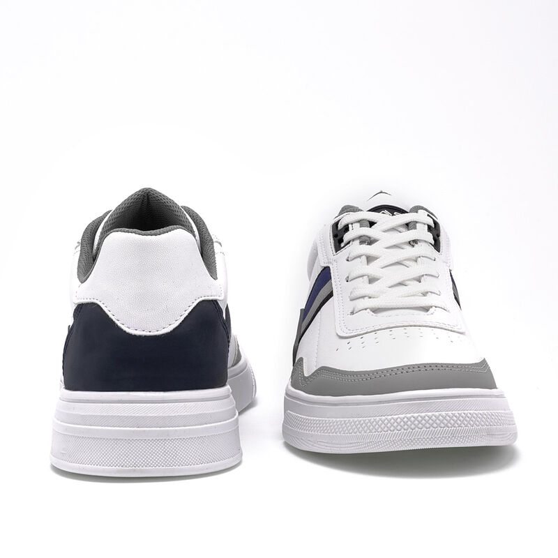 Clasben Tenis urbano para hombre blanco gris ma... image number null