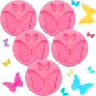 Moldes De Silicona Patelai 5 Unidades Mariposas Rosa
