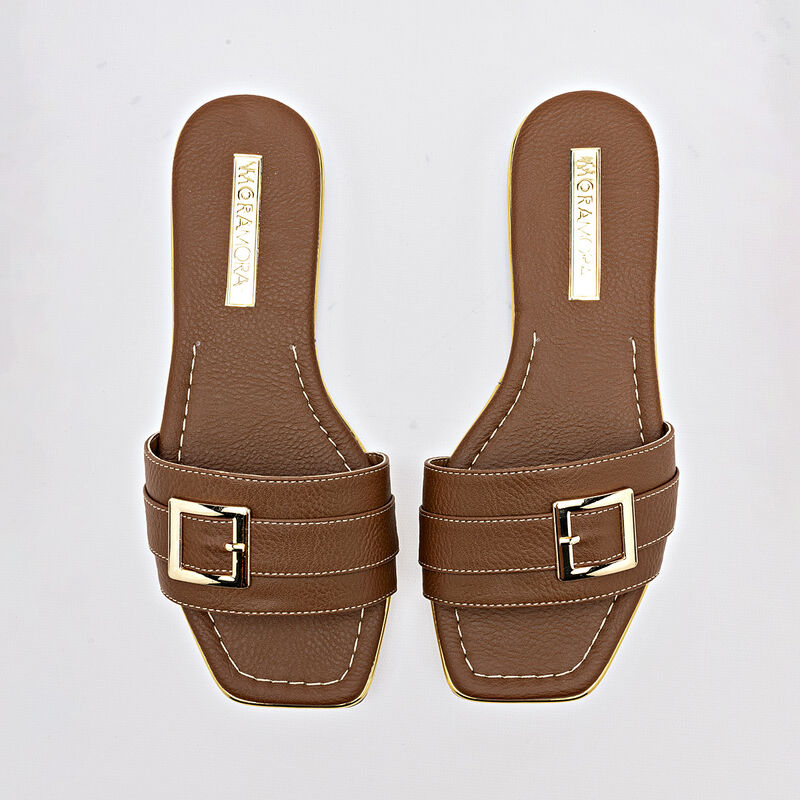 Moramora Sandalia para mujer caf&eacute; image number null