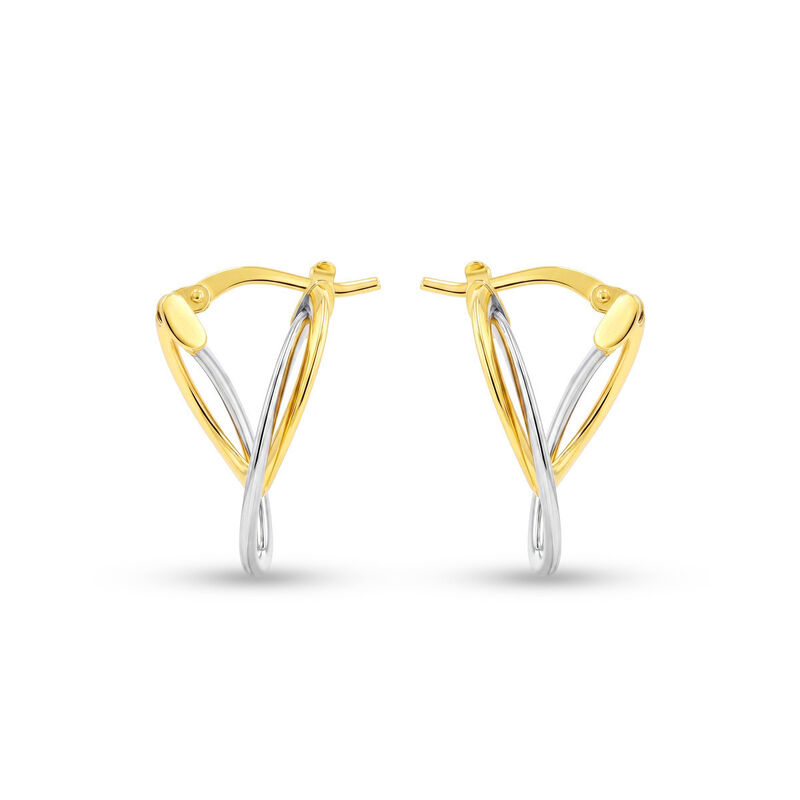 Arracadas 2begold Amarillo Con Blanco (925+1/10... image number null