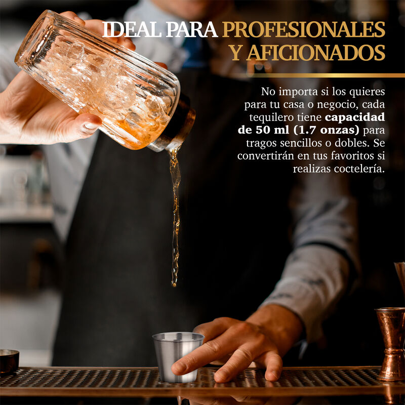 24 Caballitos Tequileros Acero Inoxidable WHISK... image number null