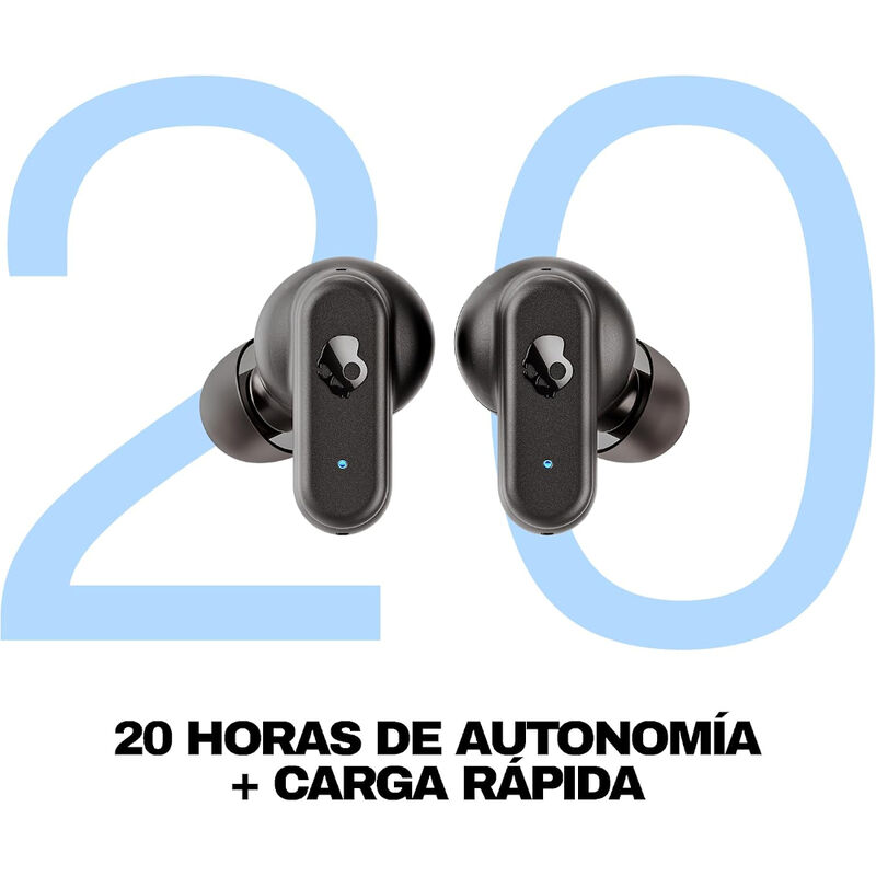 Aud&iacute;fonos Inal&aacute;mbricos Skullcandy Dime 3 Negros image number null
