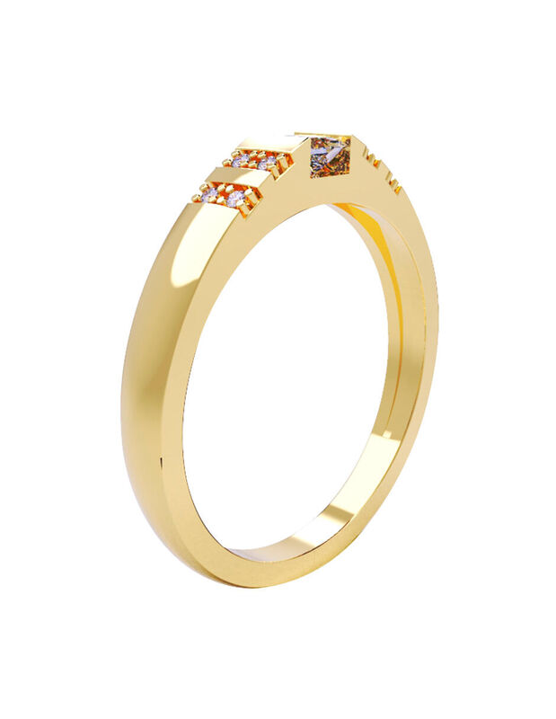 Anillo de Compromiso de 14K con Diamante de Lab... image number null