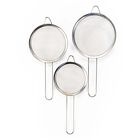 Juego de 3 Coladores de Acero Inoxidable