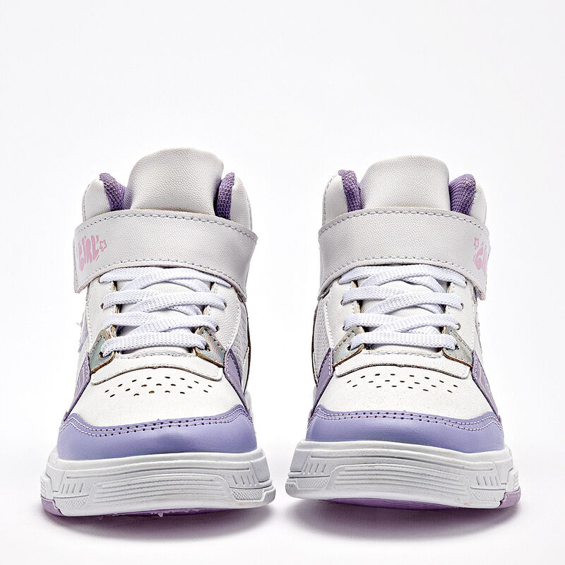 Lux-10 tenis para ni&ntilde;a blanco lila plata cod 14... image number null