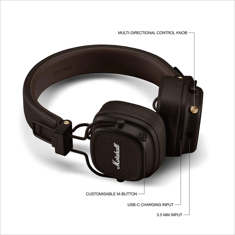 Auriculares Bluetooth Marshall Major V Para Uso... image number null