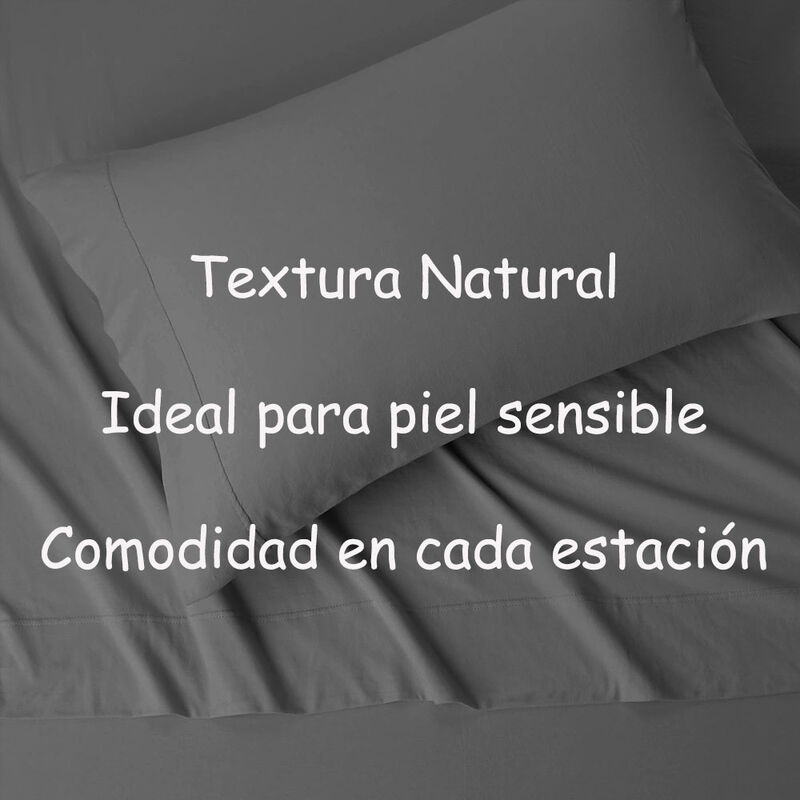 Juego De S&aacute;banas Queen Size 100% Algod&oacute;n Premiu... image number null