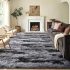 Alfombra Finr&eacute;c Home 140x183 Cm Tie‑dye Negro
