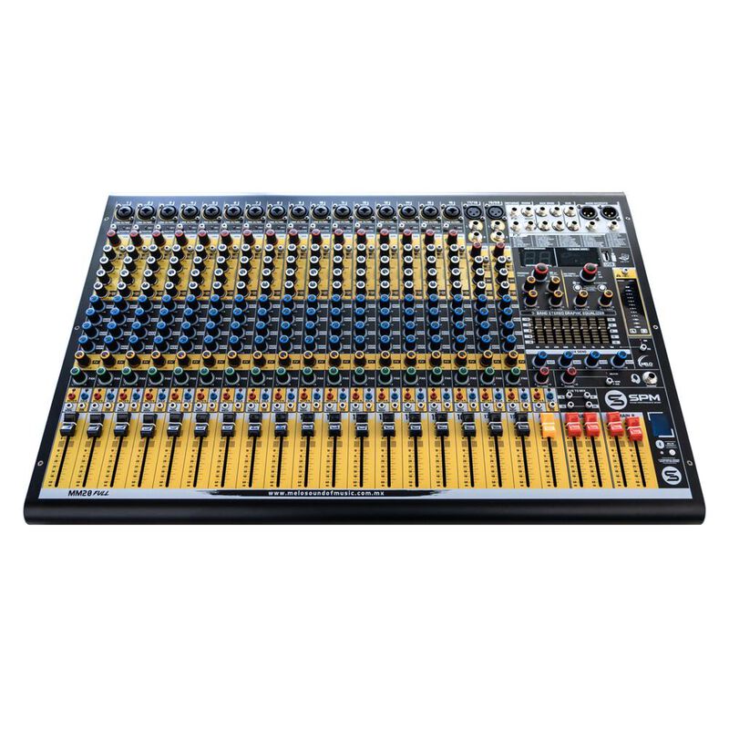 Melo SPM MM20 Full Mezcladora 20 Canales An&aacute;log... image number null