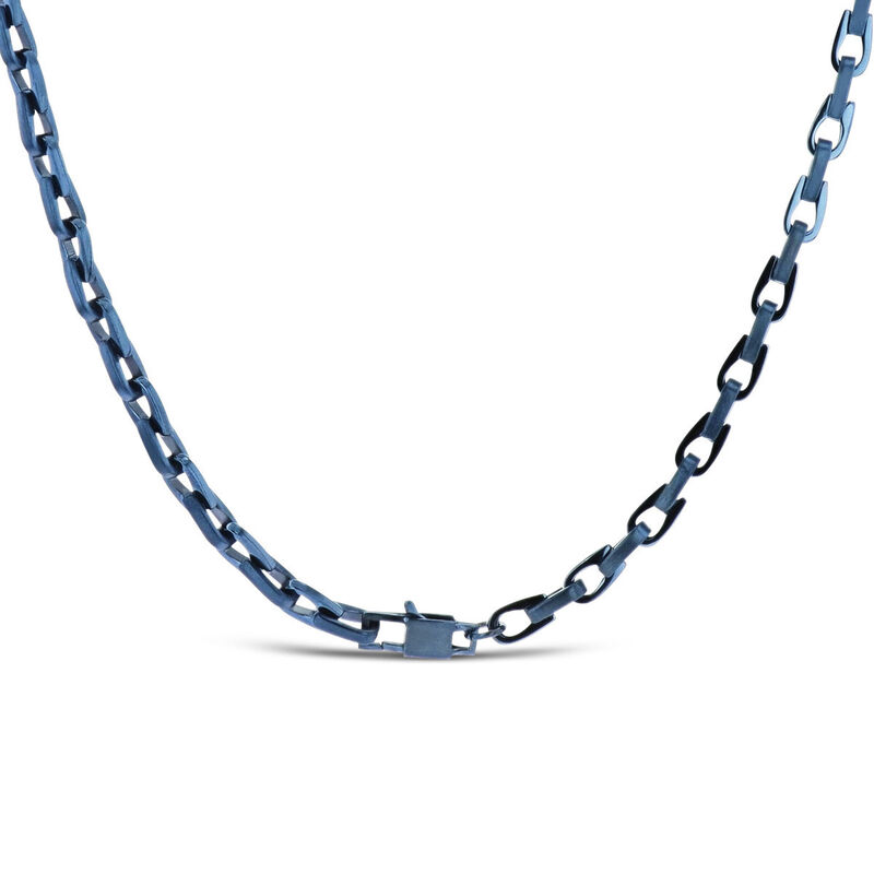 Cadena De Acero Color Azul Caballero (56 Cm Apr... image number null