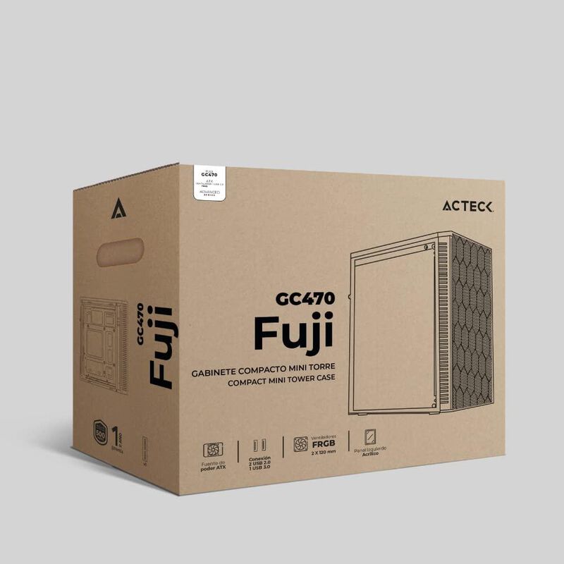 Gabinete Acteck Fuji Gc470 con Ventana Mini-Tow... image number null