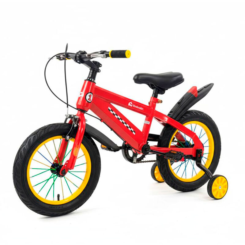 Bicicleta Infantil R14 Con Ruedas De Apoyo, Dob... image number null