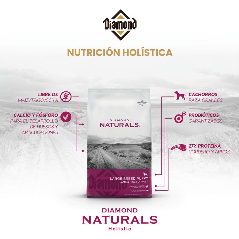 Diamond Naturals Adult Dog Lamb Meal & Rice For... image number null