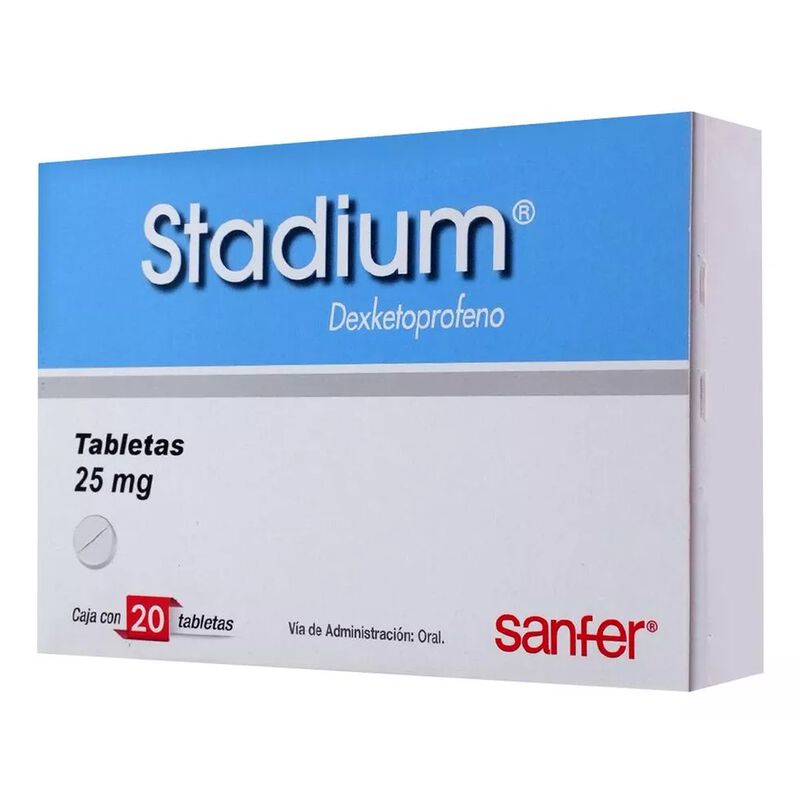Stadium Tabletas 25 Mg, 20 Tabletas image number null
