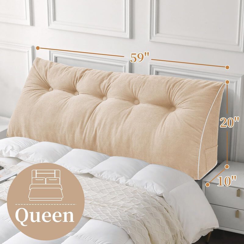 Almohada De Cabecera Sasttie Queen 150x51x25 Cm... image number null