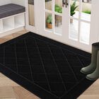 Felpudo Beqhause 81 cm X 122 cm Negro Antideslizante