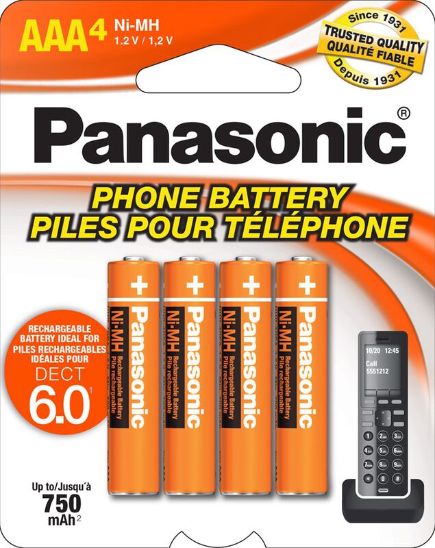 Pilas Recargables Panasonic Hhr-4dpa/4b Aaa 750... image number null