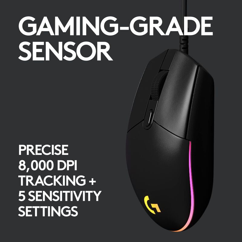 Rat&oacute;n para Juegos Logitech G203 con Cable - 8,0... image number null