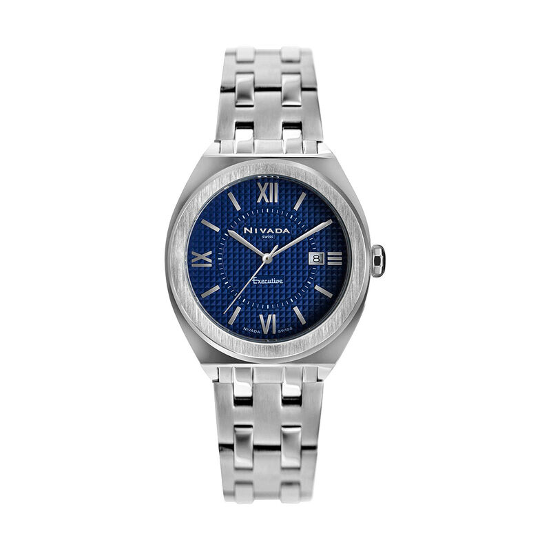 Reloj Nivada Dama Executive Acero Azul Romano image number null