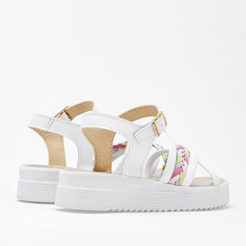 Been Class Sandalia para ni&ntilde;a blanco multicolor... image number null