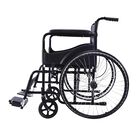 Silla de Ruedas Todo Terreno Plegable con Cinturón de Seguridad y Descansapiés | Asiento y Respaldo en Nylon - Soporta hasta 135 Kg