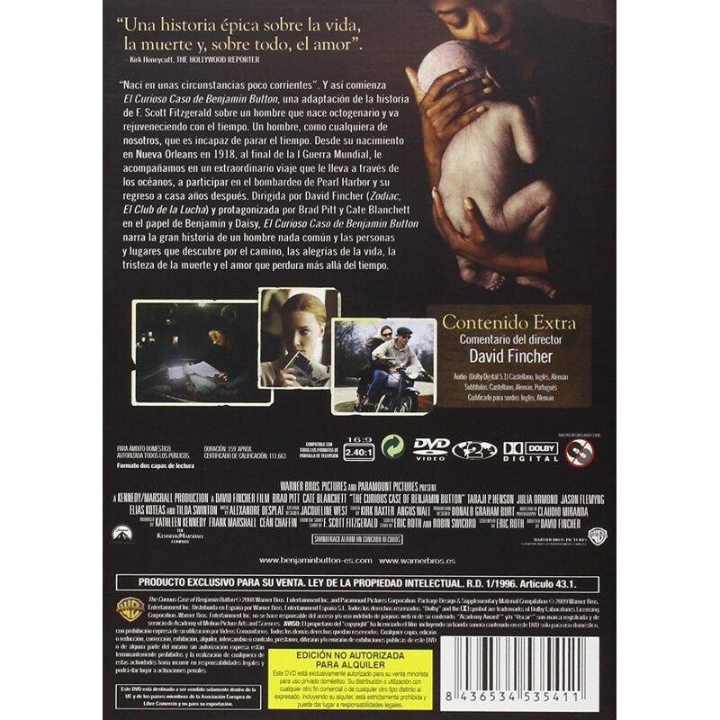 El Curioso Caso De Benjamin Button [dvd] image number null