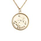 Collar Signo Zodiacal Hor&oacute;scopo, Ba&ntilde;o Oro 18k Regalo Luckyly