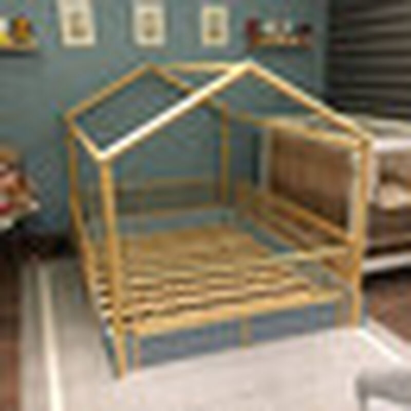 Matrimonial - Cama Casa Montessori de Madera Du... image number null