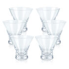 Vasos de Cristal para Martini y Coctelería Copas de Vidrio 6 Piezas, Mixologic, Color Transparente, 83708