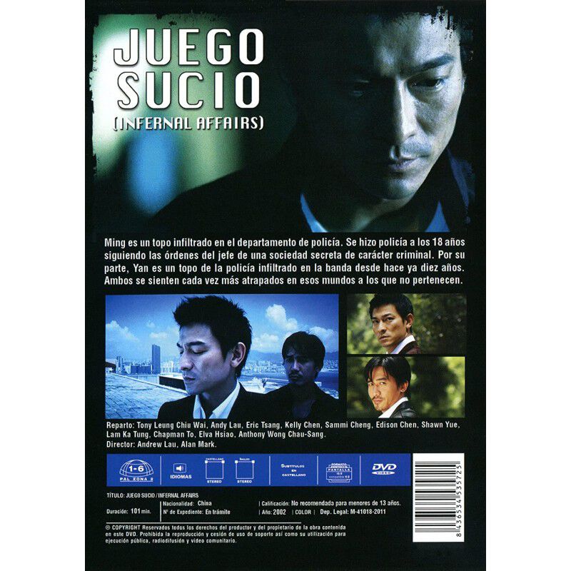 Juego Sucio &mdash; Infernal Affairs (2002) Mou Gaan ... image number null