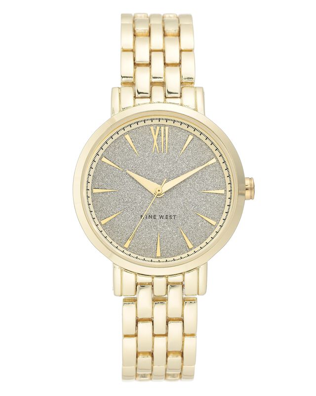 Pulsera Watch Nine West Nw/2402glgb En Tono Dor... image number null