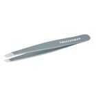 Pinza Inclinada Exclusiva De Acero Inoxidable Tweezerman, Color Azul Niebla