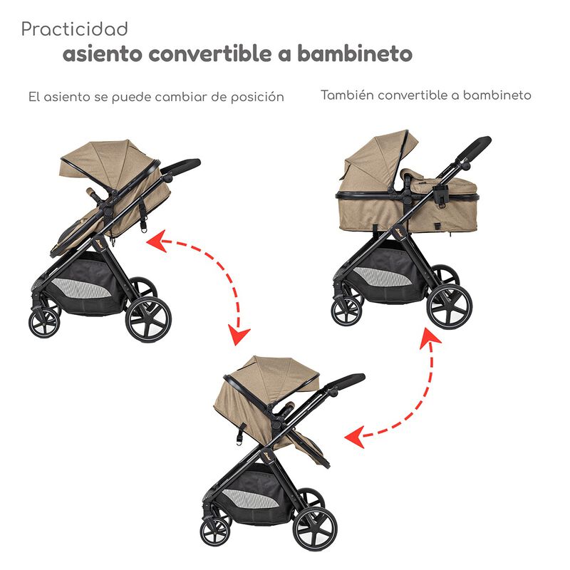 Carriola con Autoasiento y Bambineto Reclinable... image number null