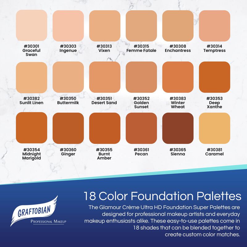 Paleta De Base Makeup Graftobian Hd Glamour Cre... image number null