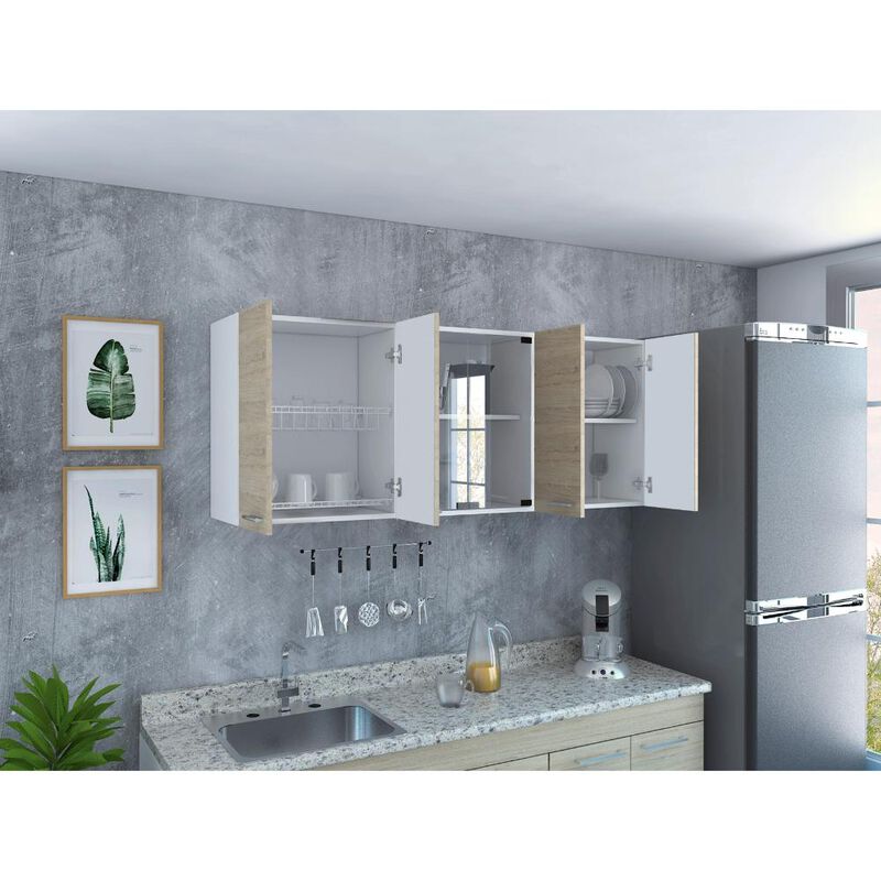 Gabinete Superior Vega Blanco Y Beige Virtual M... image number null