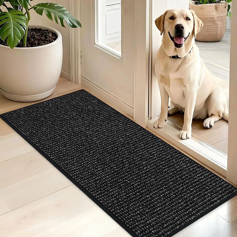 Alfombra Beqhause 51 cm X 122 cm Negra Lavable ... image number null