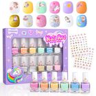 Set De Esmaltes De U&ntilde;as Tomons 12 Colores A Base De Agua Seguro Para Ni&ntilde;os