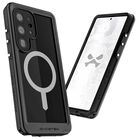 . Funda GHOSTEK Nautical para Samsung S25 ULTRA Negro Transp contra agua