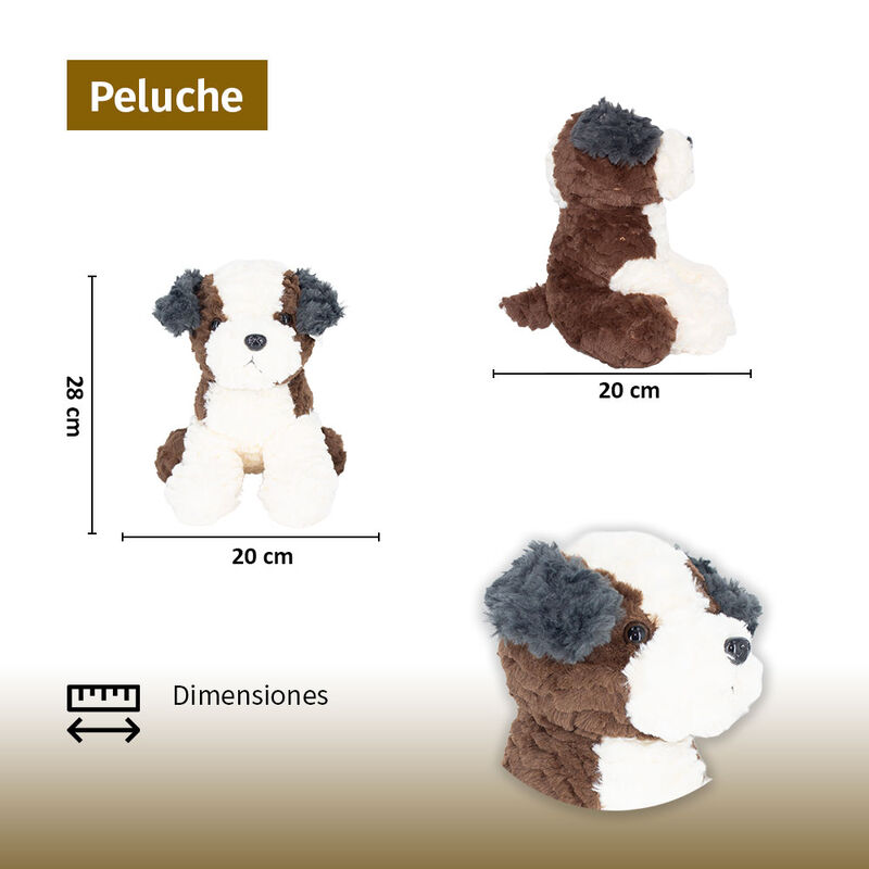Peluche Perrito / Perro Caf&eacute; Super Suave Regalo... image number null
