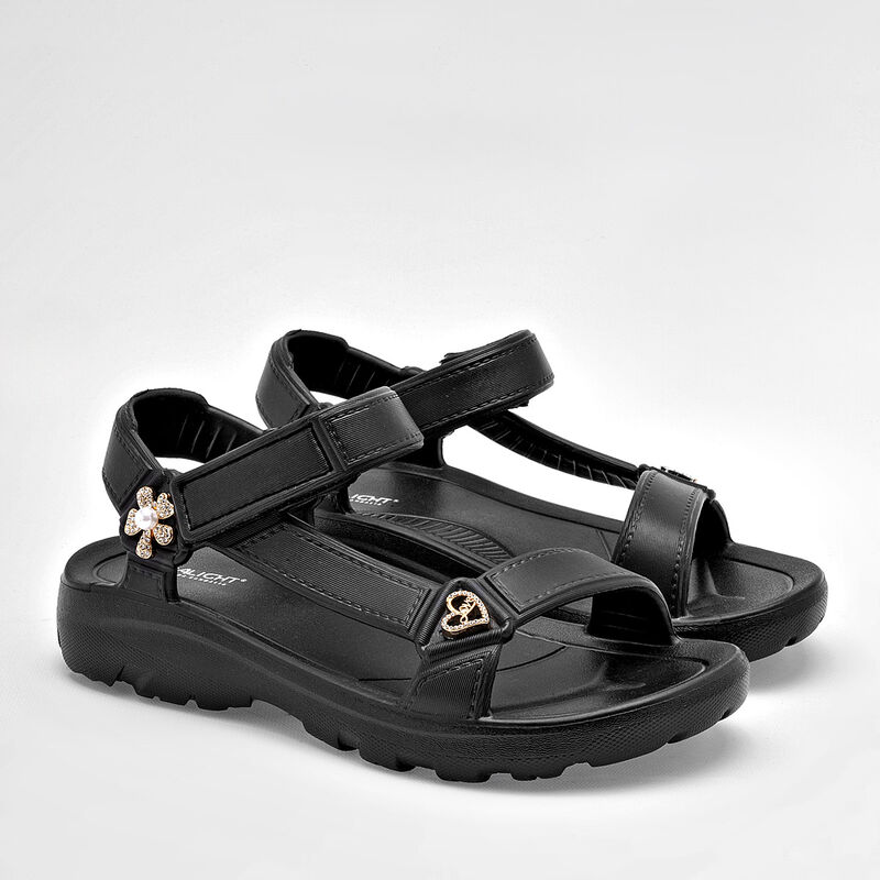 Evalight Sandalia para mujer negro image number null