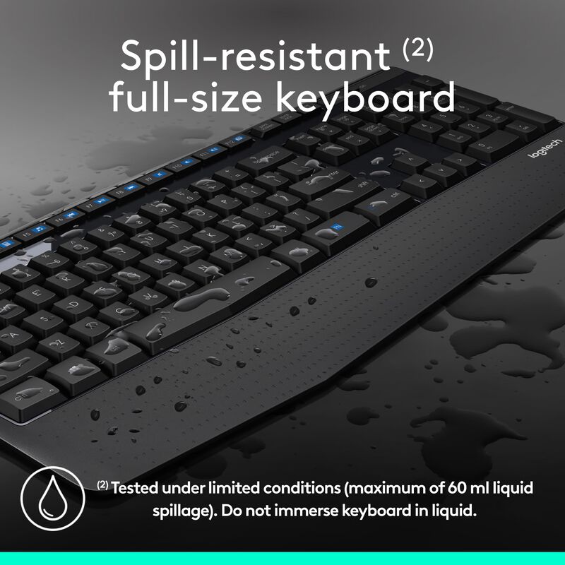 Teclado Combinado Inal&aacute;mbrico Logitech Mk345 Co... image number null