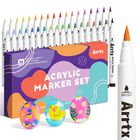 Set De Marcadores Acr&iacute;licos Arrtx 36 Colores Con Punta De Pincel Impermeables