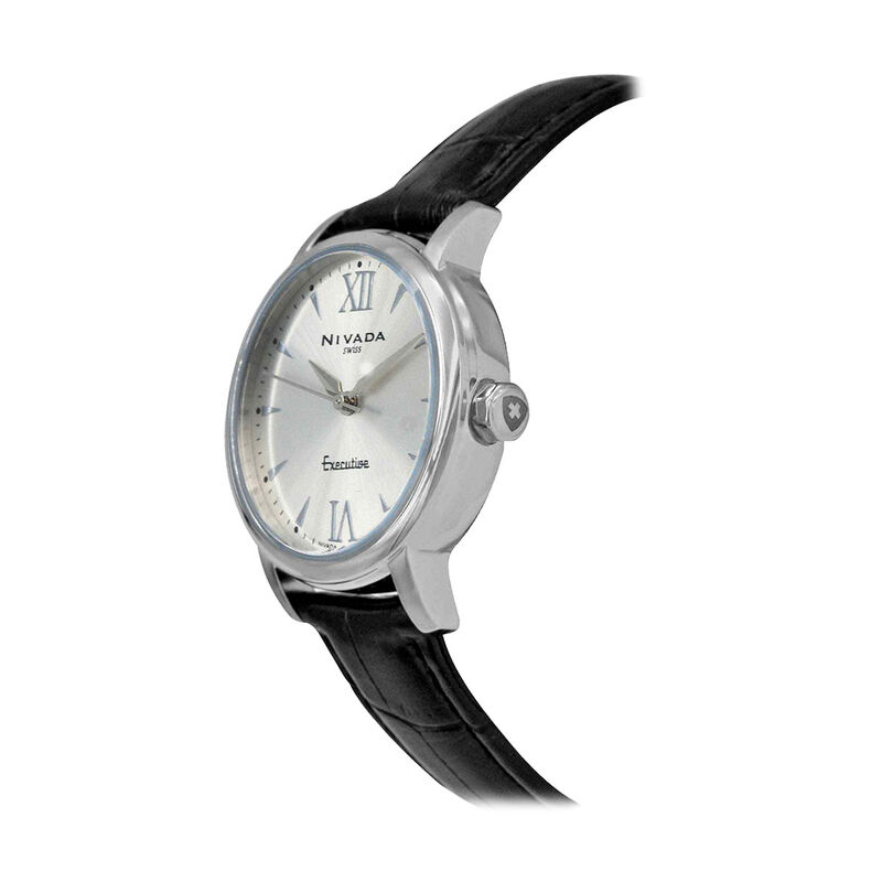 Reloj Nivada Executive Dama Acero/Piel Plata Ro... image number null