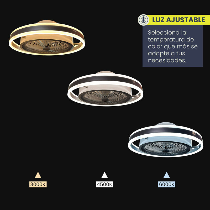 Ventilador de Techo LED Austral Gris 40W Contro... image number null