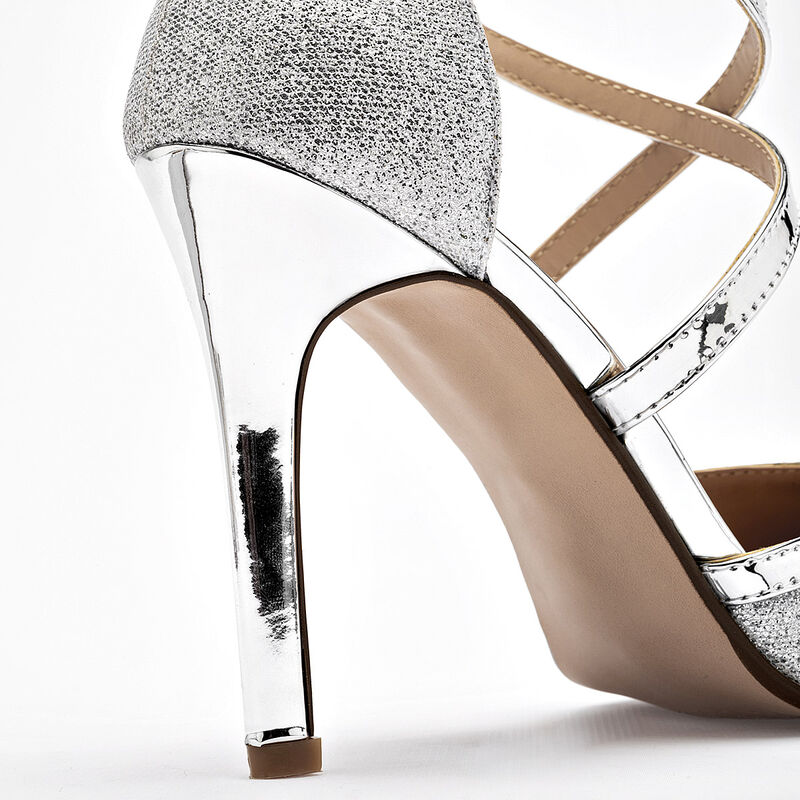 Moramora zapatilla para mujer plata cod 140731-... image number null